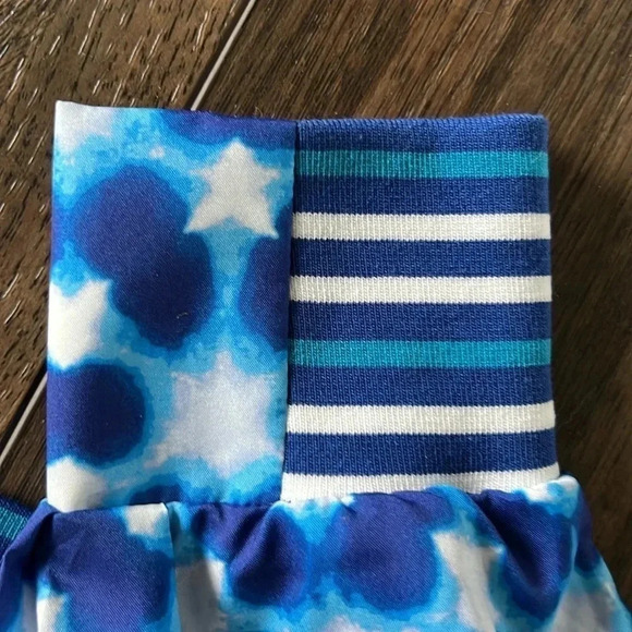 NWT Free People Movement Top Seed Printed Tennis Jacket Blue & White M - Picture 9 of 9